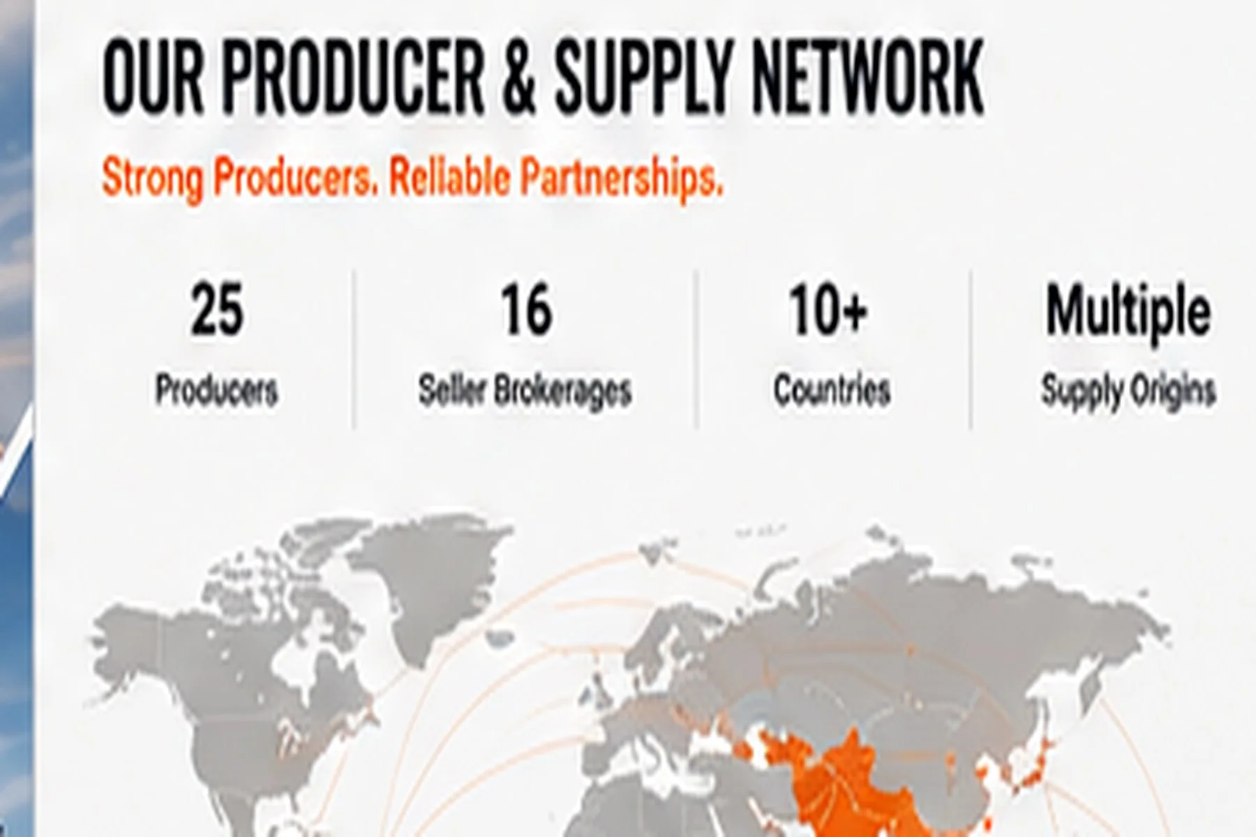 Multi-producer <em>sourcing capability.</em>